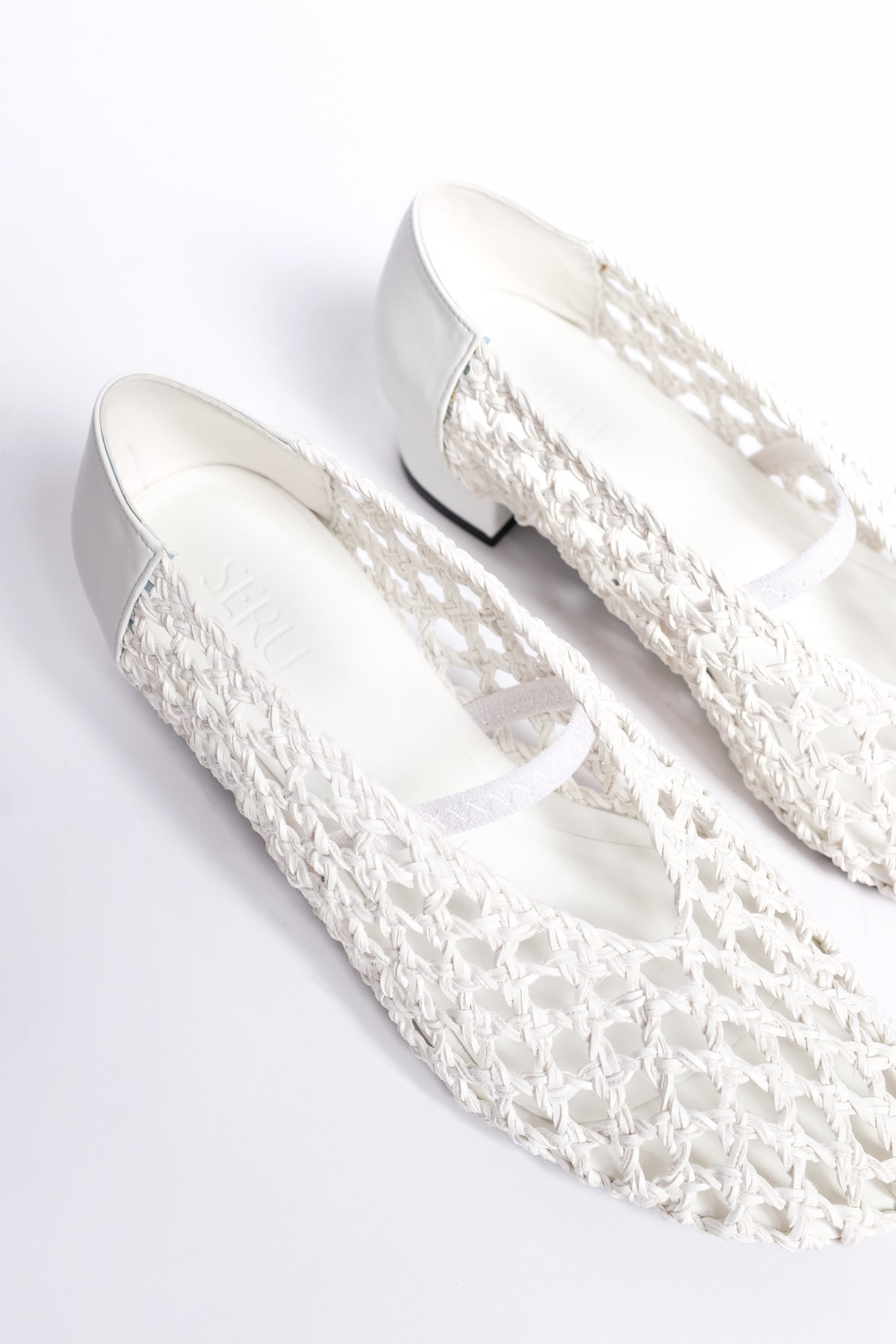 anya Woven Pumps in Ivory