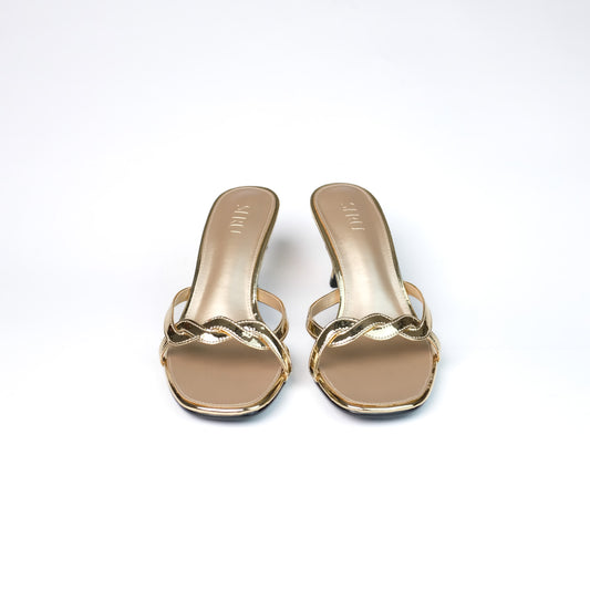 Salma Heels in Gold