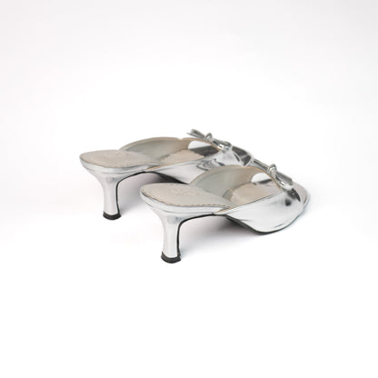 Boe Heels in Silver