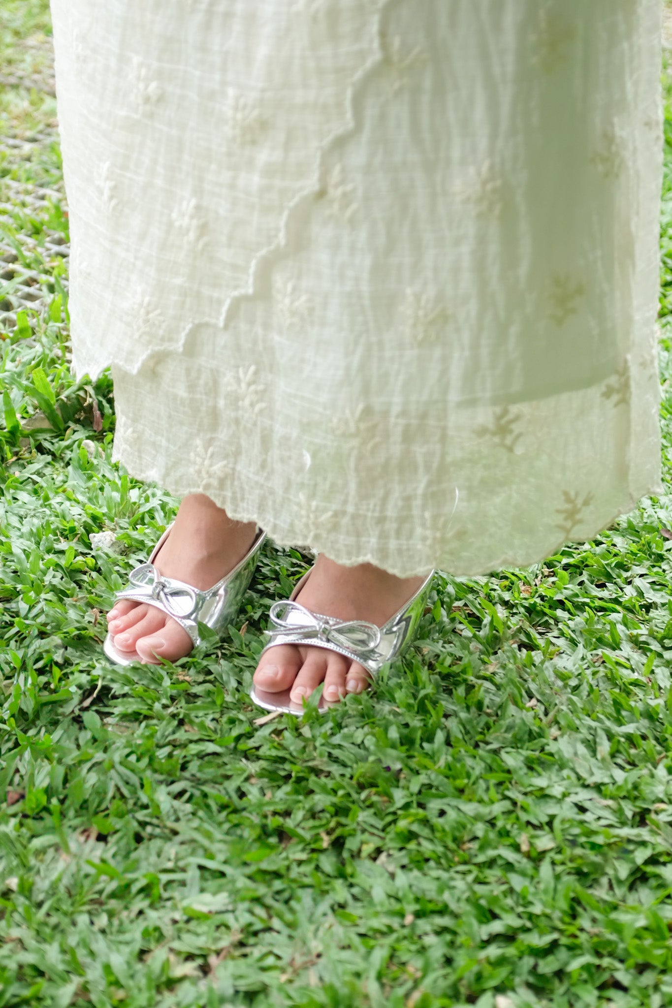 Boe Heels in Silver